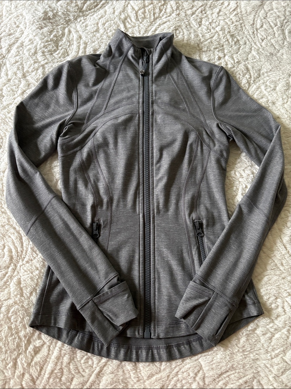 lululemon athletica Charcoal Gray Full-Zip Performance Jacket